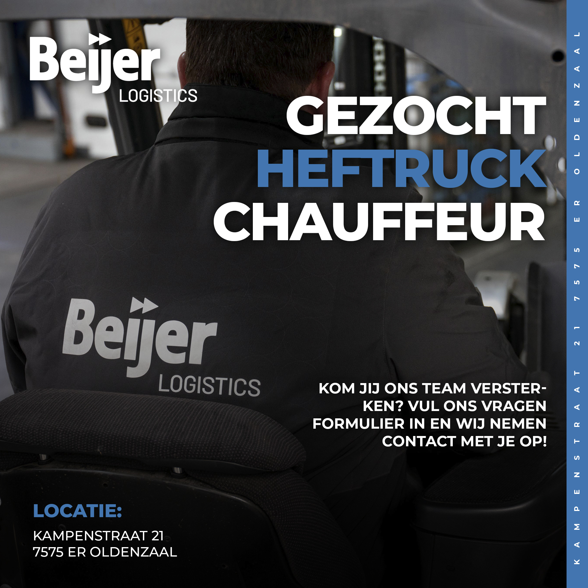 Campagnedesign vacature Heftruckchauffeur