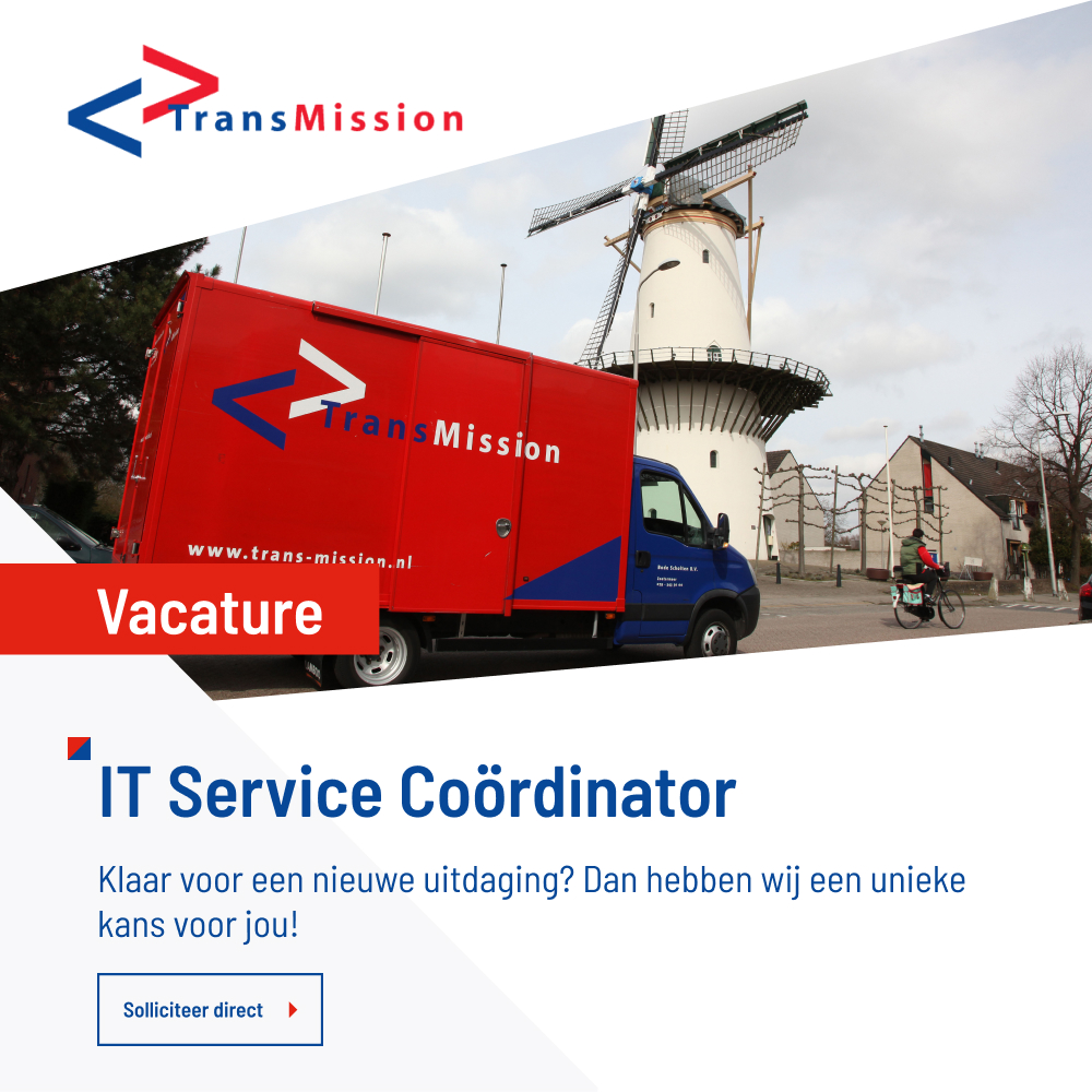 Campagnedesign vacature IT Service Coördinator