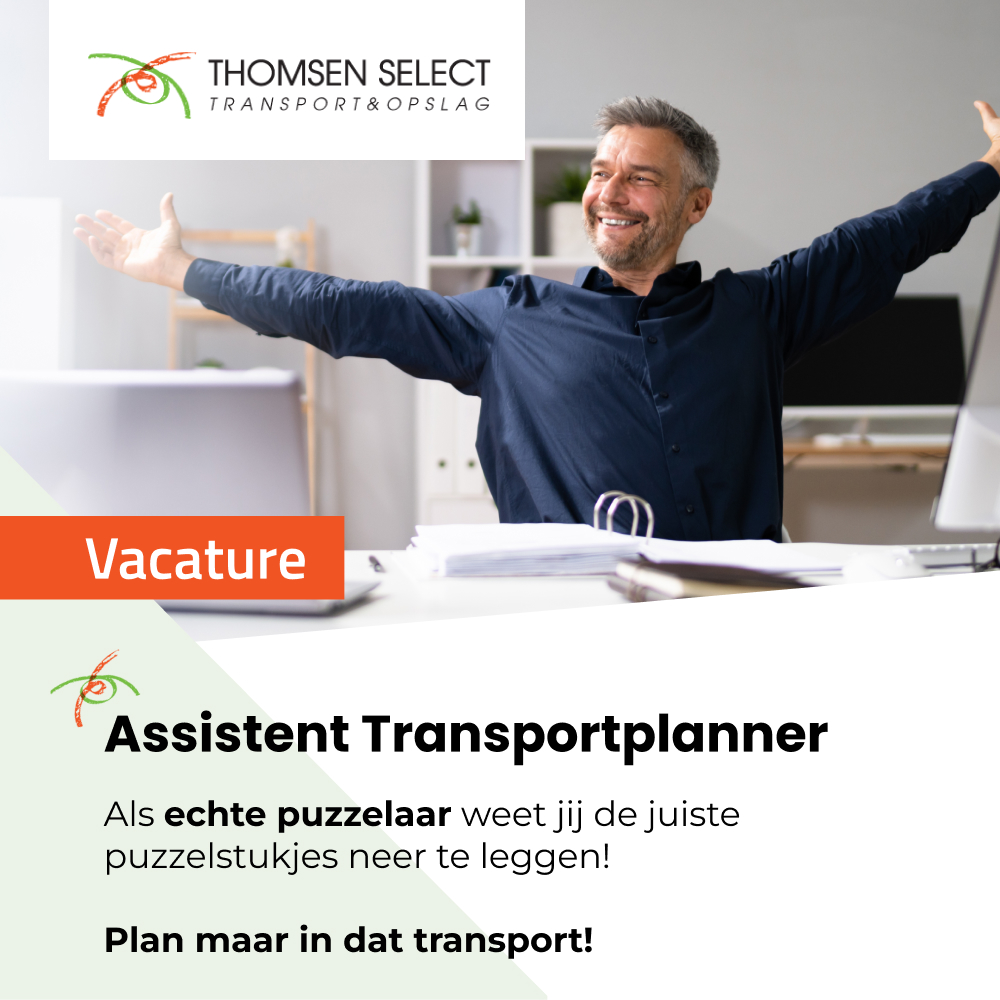 Campagnedesign vacature Assistent Transportplanner