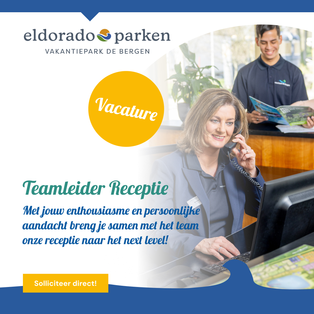 Campagnedesign vacature Teamleider Receptie